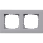 GIRA - Abdeckrahmen 2f flach Gira E2 F Alu