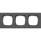 GIRA - Abdeckrahmen 3f flach Gira E2 Anthrazit