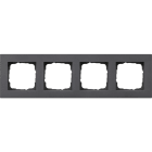 GIRA - Abdeckrahmen 4f flach Gira E2 Anthrazit