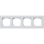 GIRA - Abdeckrahmen 4f flach Gira E2 Reinweiß