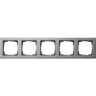 GIRA - Abdeckrahmen 5f Gira E2 Edelstahl