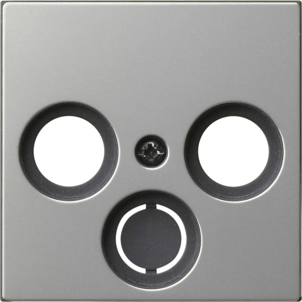 GIRA - Abd. Koaxial-Antennensteckd. System 55 Edelstahl