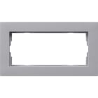 GIRA - Abdeckrahmen 2f o.M. flach Gira E2 F Alu