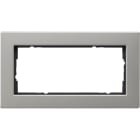 GIRA - Abdeckrahmen 2f o.M. flach Gira E2 Edelstahl