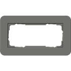 GIRA - Abdeckrahmen 2f o.M. Gira E3 Dklgrau/Anthrazit