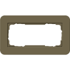 GIRA - Abdeckrahmen 2f o.M. Gira E3 Umbra/Anthrazit