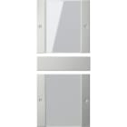 GIRA - Wippenset 2f (1+1) Beschriftungsfeld System 55 Klar/Edelstahl