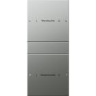 GIRA - Wippenset 2f (1+1) beschr. System 55 Edelstahl