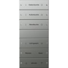 GIRA - Wippenset 6f (3+3) beschr. System 55 Edelstahl