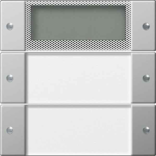 GIRA - Wippenset 2f Plus Beschriftungsfeld System 55 Klar/Edelstahl