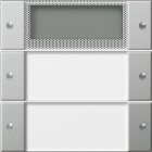 GIRA - Wippenset 2f Plus Beschriftungsfeld System 55 Klar/Edelstahl
