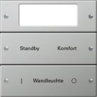 GIRA - Wippenset 2f Plus beschr. System 55 Edelstahl
