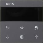 GIRA - S3000 Jal.- + Schaltuhr Display System 55 Anthrazit