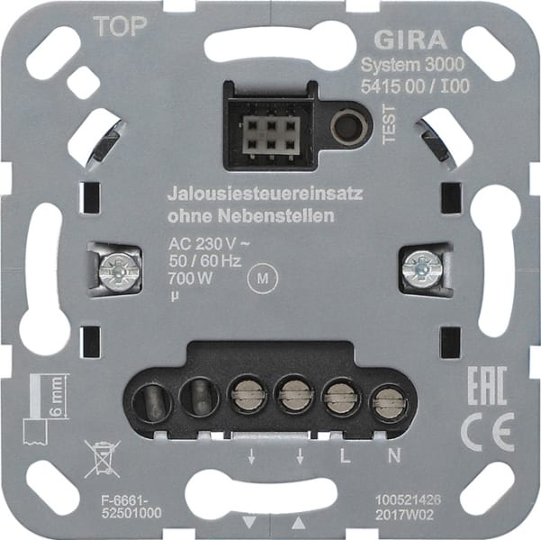 GIRA - S3000 Jal.steuereins. o.Nebenst.eing. Einsatz