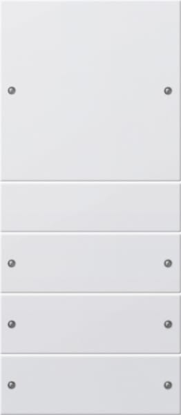 GIRA - Wippenset 4f (1+3) System 55 Reinweiß (lackiert)