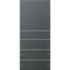 GIRA - Wippenset 4f (1+3) System 55 Anthrazit (lackiert)