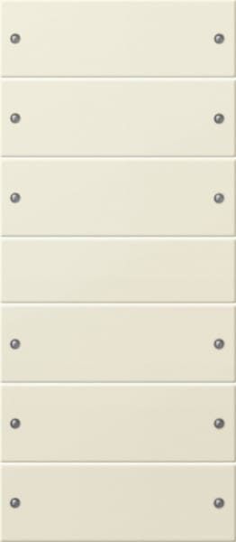 GIRA - Wippenset 6f (3+3) System 55 Cremeweiß (lackiert)