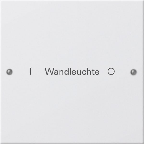 GIRA - Wippenset 1f beschr. System 55 Reinweiß(lack.)