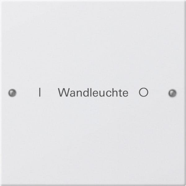GIRA - Wippenset 1f beschr. System 55 Reinweiß m(lack.)