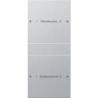 GIRA - Wippenset 2f (1+1) beschr. System 55 F Alu(lack.)