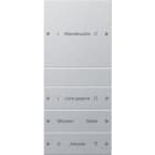 GIRA - Wippenset 4f (1+3) beschr. System 55 F Alu(lack.)