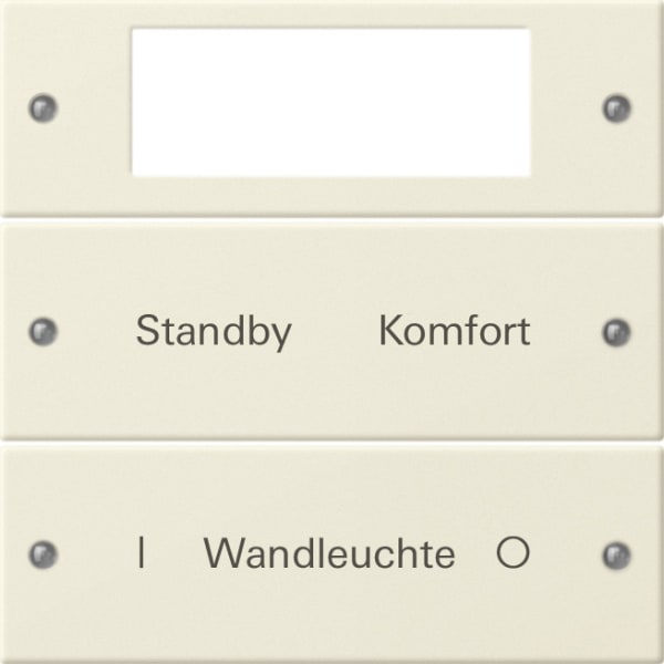 GIRA - Wippenset 2f Plus beschr. System 55 Cremeweiß(lack.)