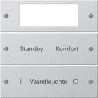 GIRA - Wippenset 2f Plus beschr. System 55 F Alu(lack.)
