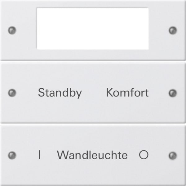 GIRA - Wippenset 2f Plus beschr. System 55 Reinweiß m(lack.)