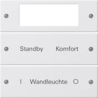GIRA - Wippenset 2f Plus beschr. System 55 Reinweiß m(lack.)