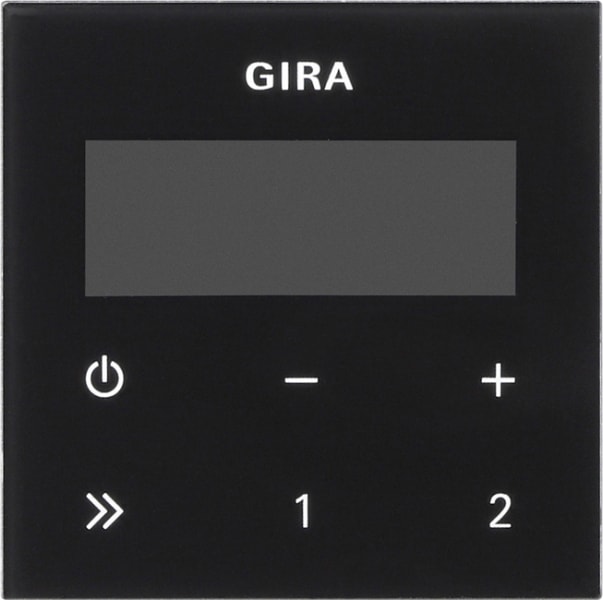 GIRA - Bedienaufs. UP-Radio RDS System 55 Schwarzglasoptik