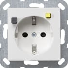 GIRA - FI-Schutzsteckd. 30 mA SH System 55 Reinweiß