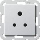 GIRA - Steckd. BS Round Pin 5 A SH System 55 F Alu