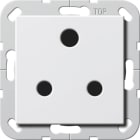 GIRA - Steckd. BS Round Pin 15 A SH System 55 Reinweiß