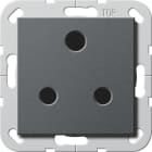 GIRA - Steckd. BS Round Pin 15 A SH System 55 Anthrazit