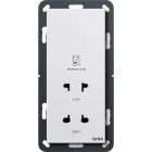 GIRA - Rasiersteckd. 115 - 230 V System 55 Reinweiß