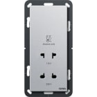 GIRA - Rasiersteckd. 115 - 230 V System 55 F Alu