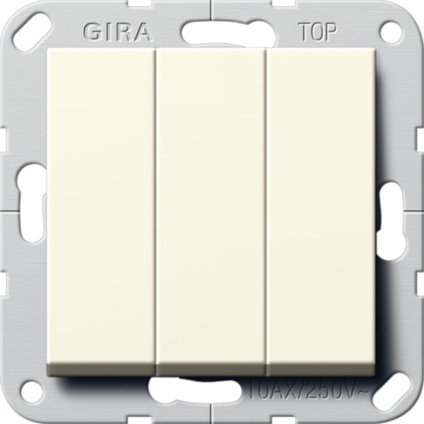 GIRA - Wippschalter BS 3f Aus System 55 Cremeweiß