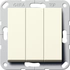GIRA - Wippschalter BS 3f Aus System 55 Cremeweiß