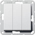 GIRA - Wippschalter BS 3f Aus System 55 F Alu