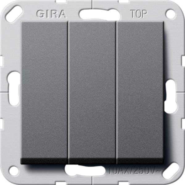 GIRA - Wippschalter BS 3f Aus System 55 Anthrazit