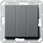GIRA - Wippschalter BS 3f Aus System 55 Anthrazit