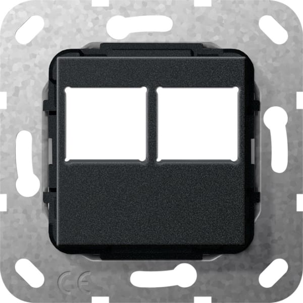 GIRA - MJ 2f LexCom-Buchse Abdeckung Schwarz