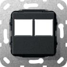GIRA - MJ 2f LexCom-Buchse Abdeckung Schwarz