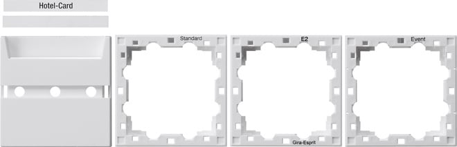 GIRA - Zub. Hotel-Card System 55 Reinweiß