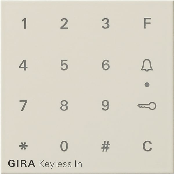 GIRA - Aufsatz Codetastatur System 55 Cremeweiß