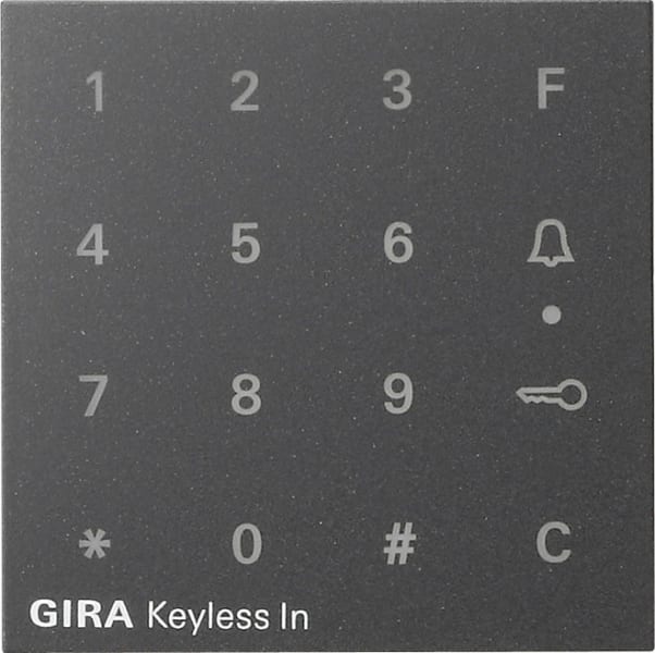 GIRA - Aufsatz Codetastatur System 55 Anthrazit