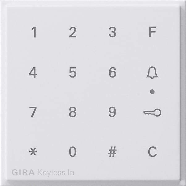 GIRA - Aufsatz Codetastatur Gira TX_44 Reinweiß