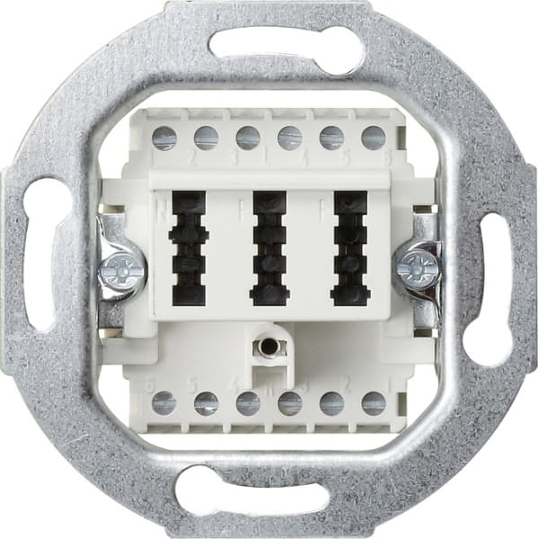 GIRA - TAE-Anschlussdose TAE 2 x 6/6 NFF Einsatz Weiß