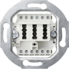 GIRA - TAE-Anschlussdose TAE 2 x 6/6 NFF Einsatz Weiß