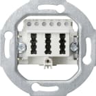 GIRA - TAE-Anschlussdose TAE 3 x 6 NFN Einsatz Weiß